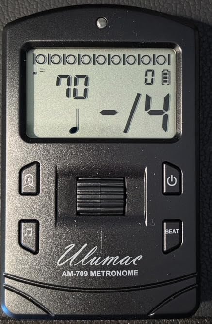AM-709 Rechargeable Digital Metronome with Vocal Counting for Piano, Guitar, Drum, Violin and All Instruments | Faster Tempo Wheel (30-250BPM), Easy to Use, Big Sound, Pocket Size, Reliable for Practice customer photo 2