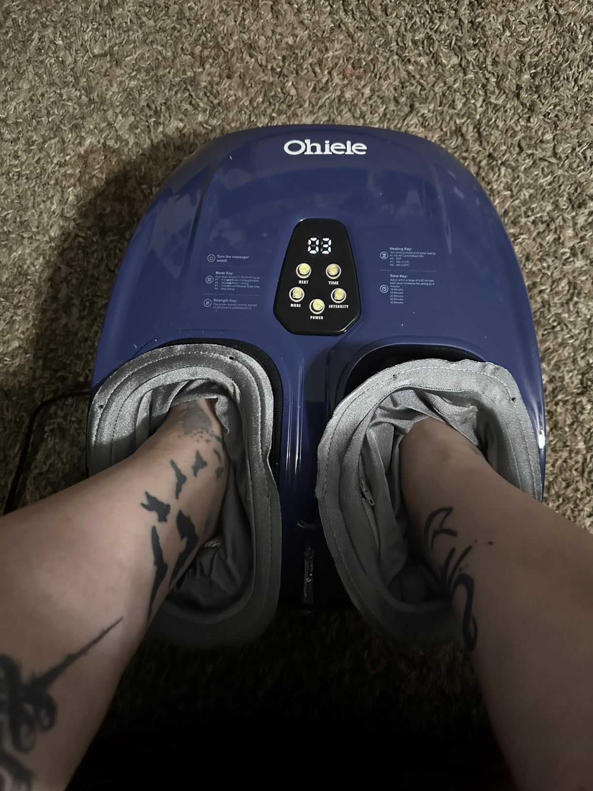 Shiatsu Foot Massager with Heat and Remote Control for Plantar Fasciitis | Deep Kneading, 4 Modes 5 Levels, Auto Shut-Off, Fits to Size 13, Gifts for Women Men Mom Dad(Purple) customer photo 2