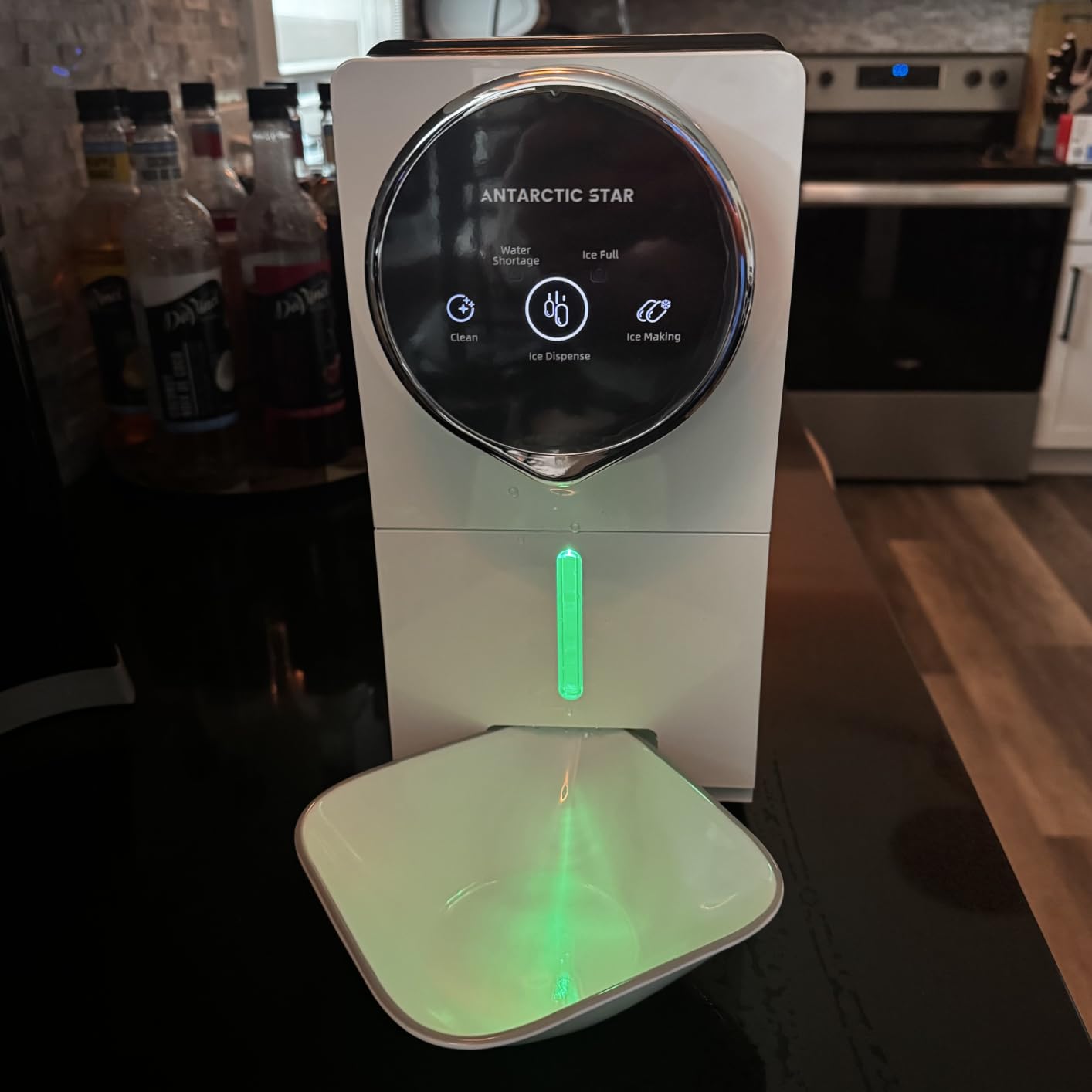 Antarctic Star Nugget Ice Maker Countertop, Gen 2 Auto Dispenser Machine | 33Lbs/24H, 1.8L Tank, 1.5Lbs Storage, Self-Cleaning, Touch Screen, Penguin Design With Smart Light Alert, Home/Office/Kitchen customer photo 1