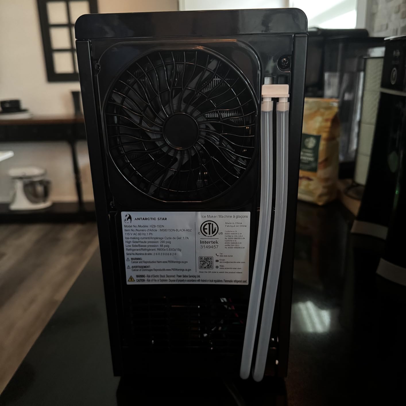 Antarctic Star Nugget Ice Maker Countertop, Gen 2 Auto Dispenser Machine | 33Lbs/24H, 1.8L Tank, 1.5Lbs Storage, Self-Cleaning, Touch Screen, Penguin Design With Smart Light Alert, Home/Office/Kitchen customer photo 2
