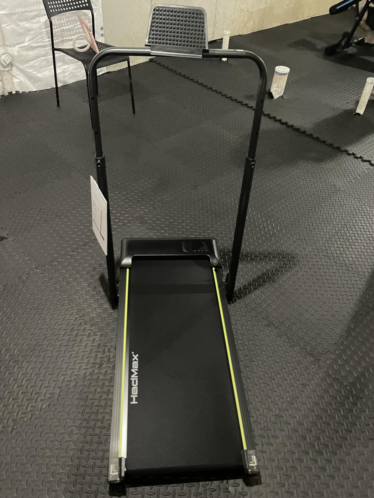 Walking Pad Treadmill with Incline and Height Adjustable Handle Bar | Small Foldable Treadmills for Home, 3.0HP Under Desk Walking Pad, Compact Quiet for Apartment Office customer photo 1