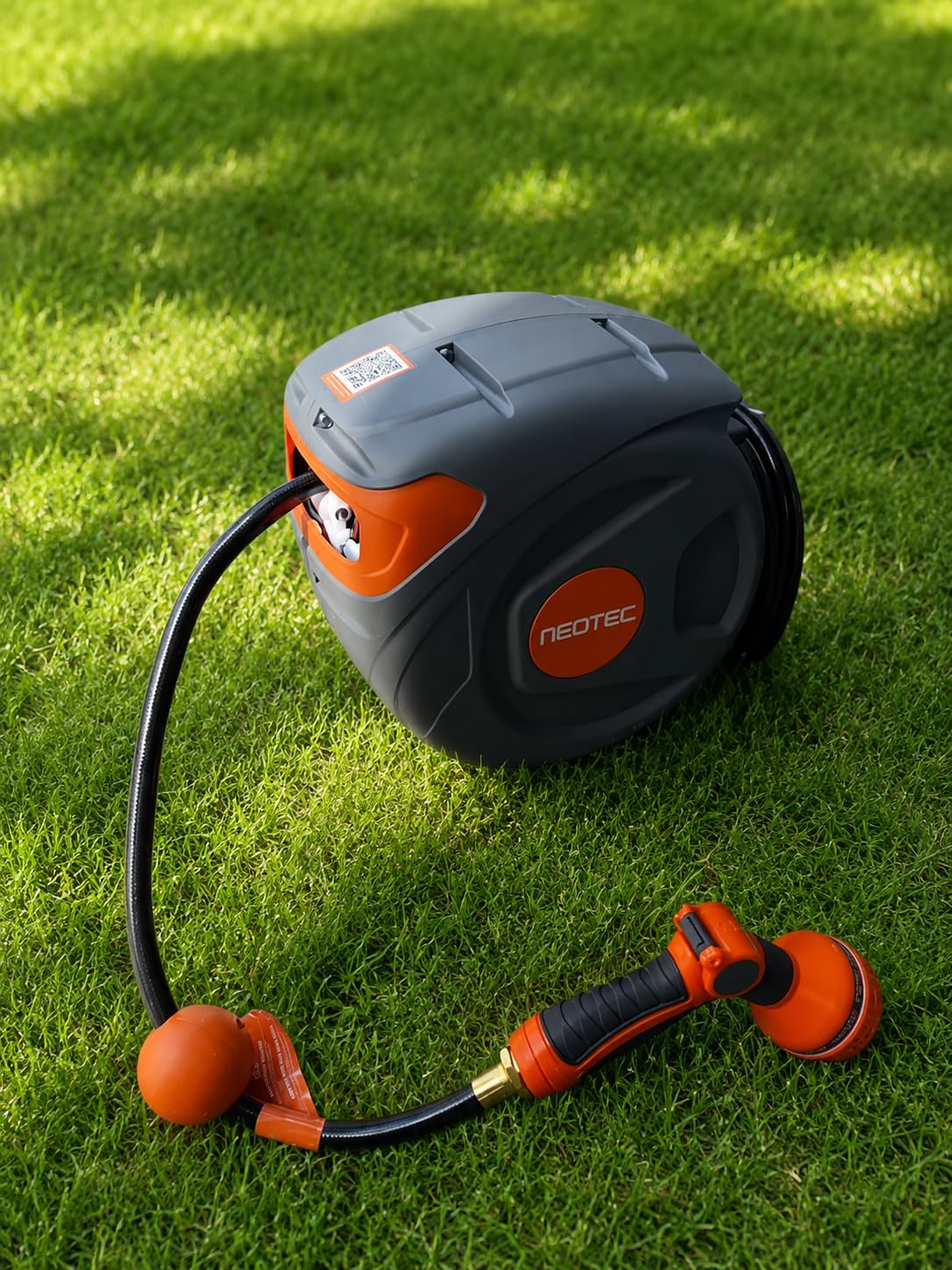 Upgraded Retractable Garden Hose Reel 1/2