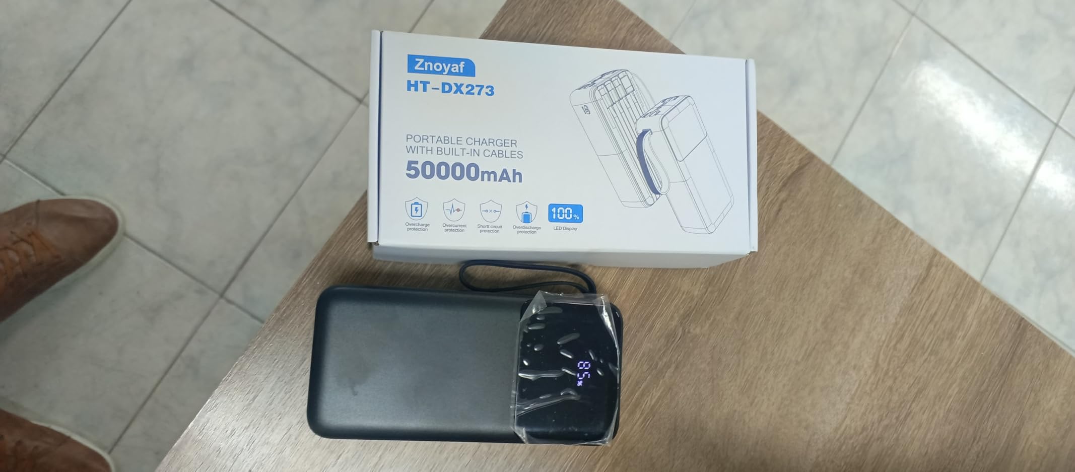 24,000mAh 280W Laptop Power Bank, PD 3.1 Portable Charger with Smart Display, 3-Port USB C Battery Pack for MacBook Pro/Air, iPhone 16/15/14/13 Series, iPad and More, Flight-Approved for Travel customer photo 1