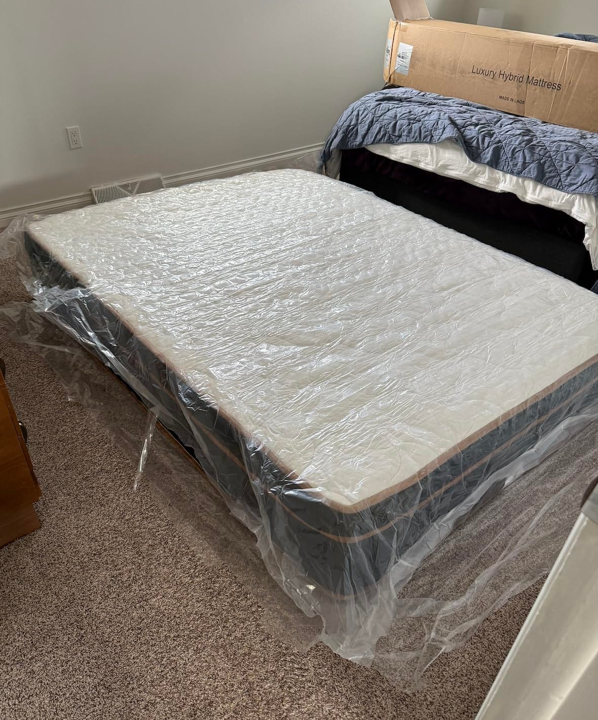 Queen Mattress 14 Inch, Luxury Hotel Cooling Hybrid Bed Mattress in a Box | Zones Individual Pocket Spring, Extra Hip/Shoulder/Lumbar Support, Fiberglass-Free, 365-Night Trial, CertiPUR-US customer photo 2