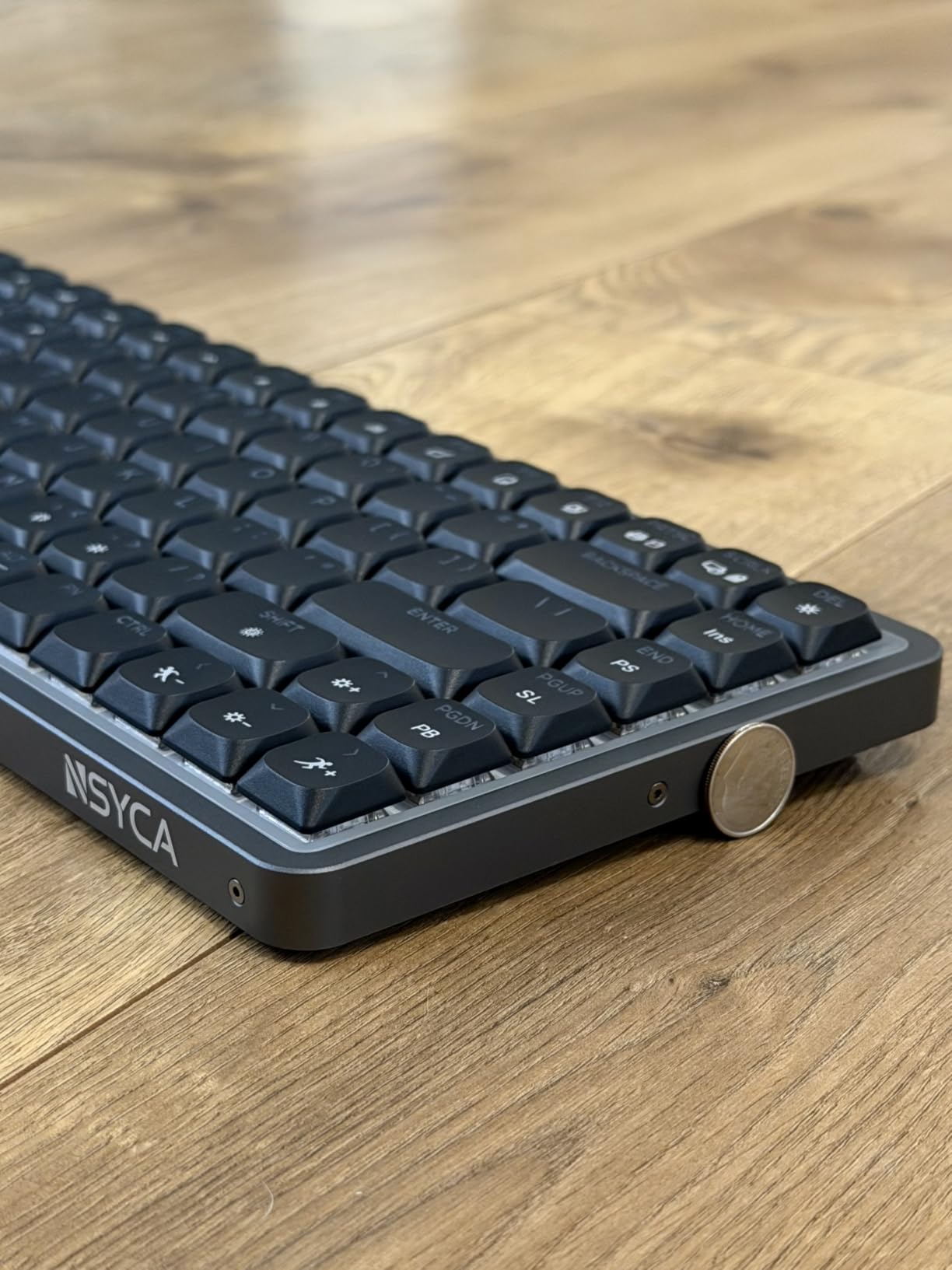 Nuphy Air75 Low Profile Mechanical Keyboard Wireless, 75% Aluminum Frame, Hot Swappable, Shine Through PBT Keycaps, RGB Backlit, Bluetooth/2.4GHz/USB-C, Gaming Keyboard for Mac Windows (White) customer photo 1