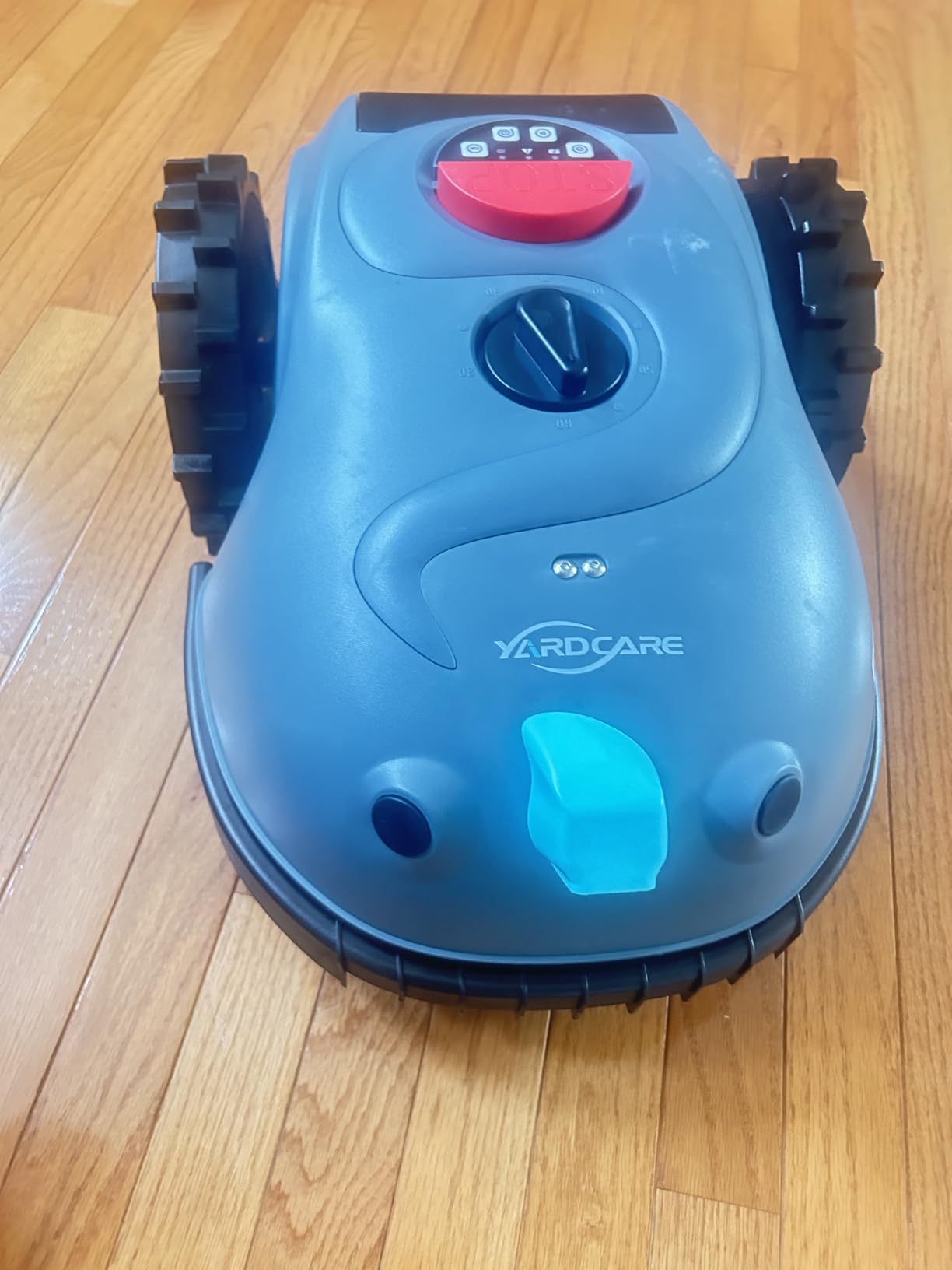 YARDCARE V100 Robot Lawn Mower with HD Vision Navigation, Smart Obstacle Detection, Collision Sensors, Adjustable Cutting Height, Low-Noise Operation-Perfect for Small Lawns up to 1,600 sq ft. customer photo 1