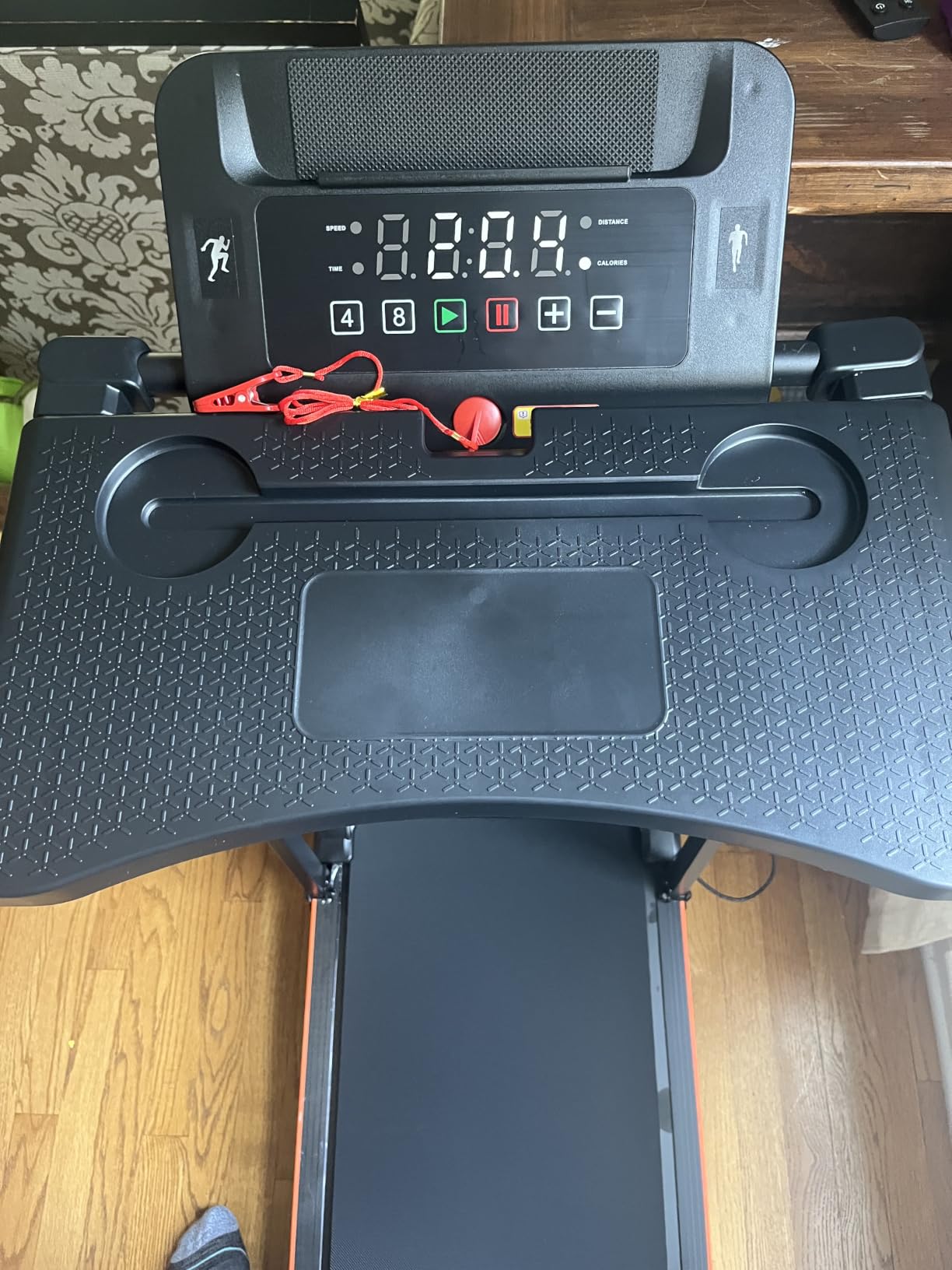 Treadmill for Home with 20% Auto Incline, Walking Pad with Handle Bar | 3.5HP, 450LBS Capacity, 8.7MPH Max Speed, Wide Belt, Adjustable Handlebars, Home Use customer photo 2