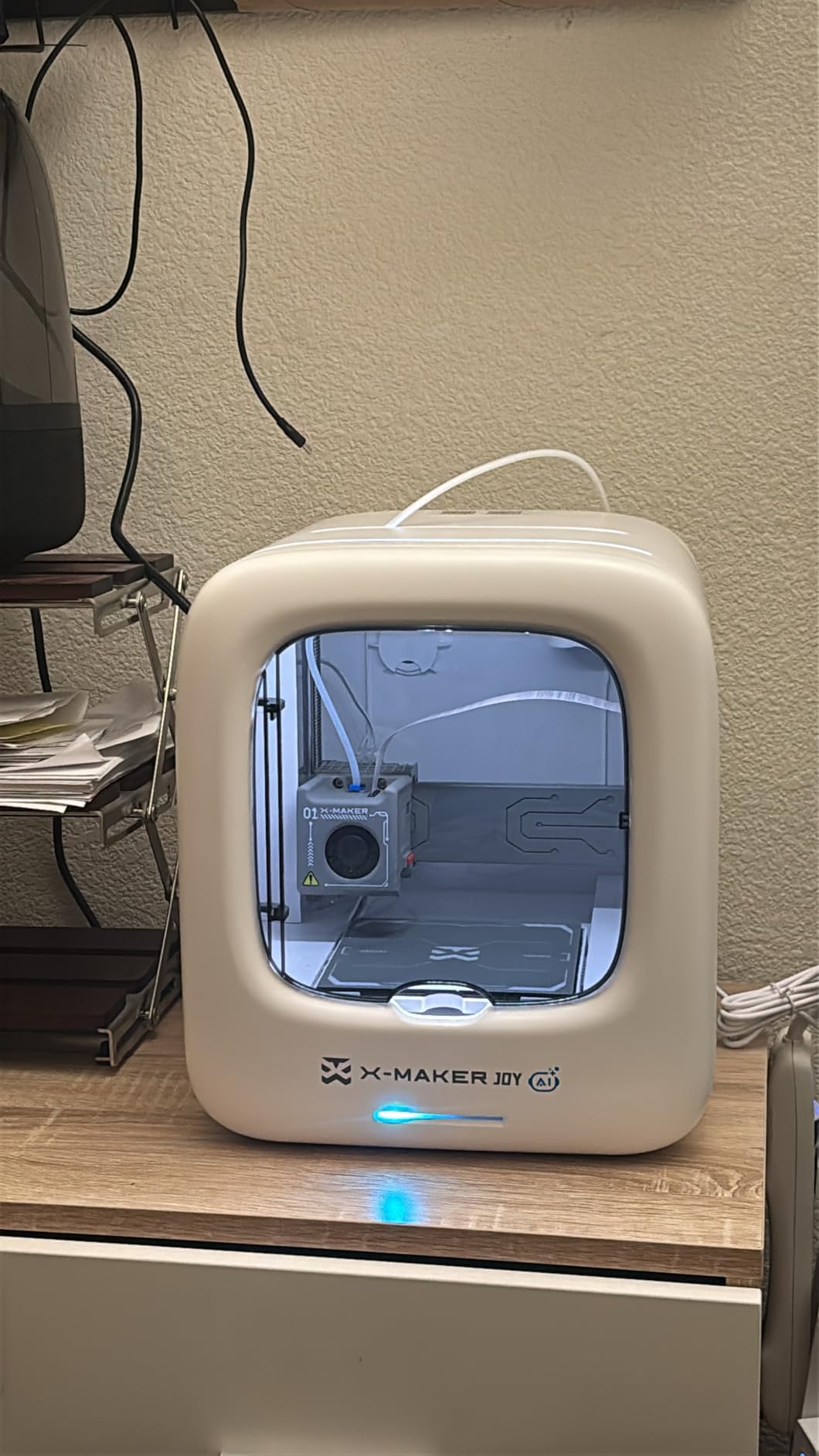 AOSEED AI 3D Printer for Kids, Fast 400mm/s, 8000+ Models, Enclosed Safe | One-Click WiFi App Control, Leveling-Free 3D Printer, 8 PLA Filaments, STEM Toy Gift for Home & School, X-MAKER JOY AI+ customer photo 2