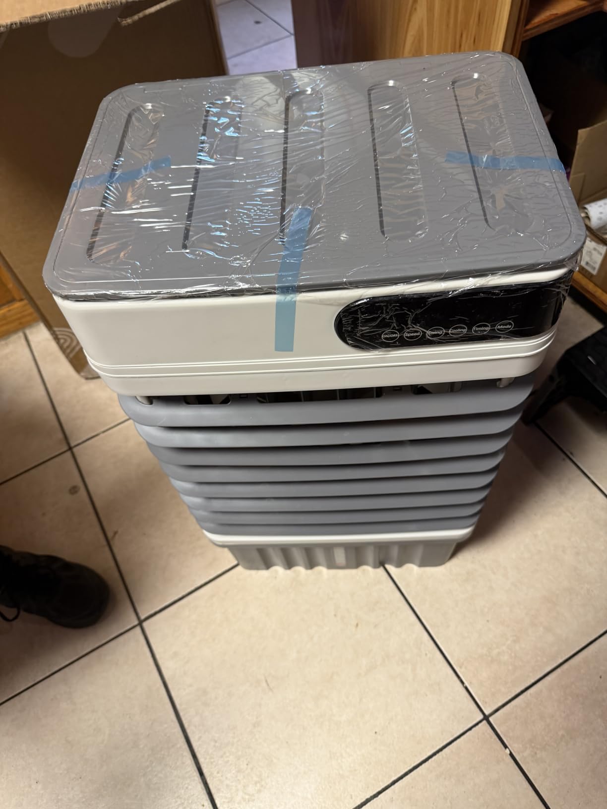4000CFM Swamp Cooler, 4-IN-1 Evaporative Air Conditioners With 18.4 Gal Water Tank, 4 Ice Packs, Remote, 12H Timer, 120°Oscillation, 36