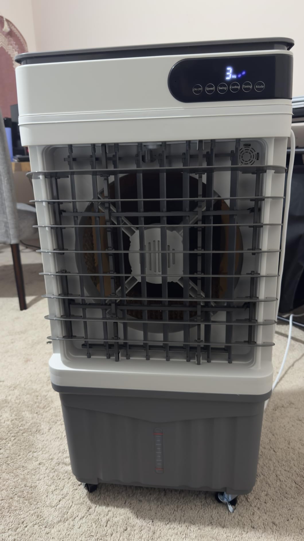 4000CFM Swamp Cooler, 4-IN-1 Evaporative Air Conditioners With 18.4 Gal Water Tank, 4 Ice Packs, Remote, 12H Timer, 120°Oscillation, 36