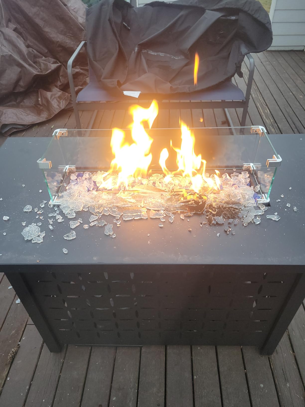 Vongrasig Outdoor Propane Fire Pit, 30