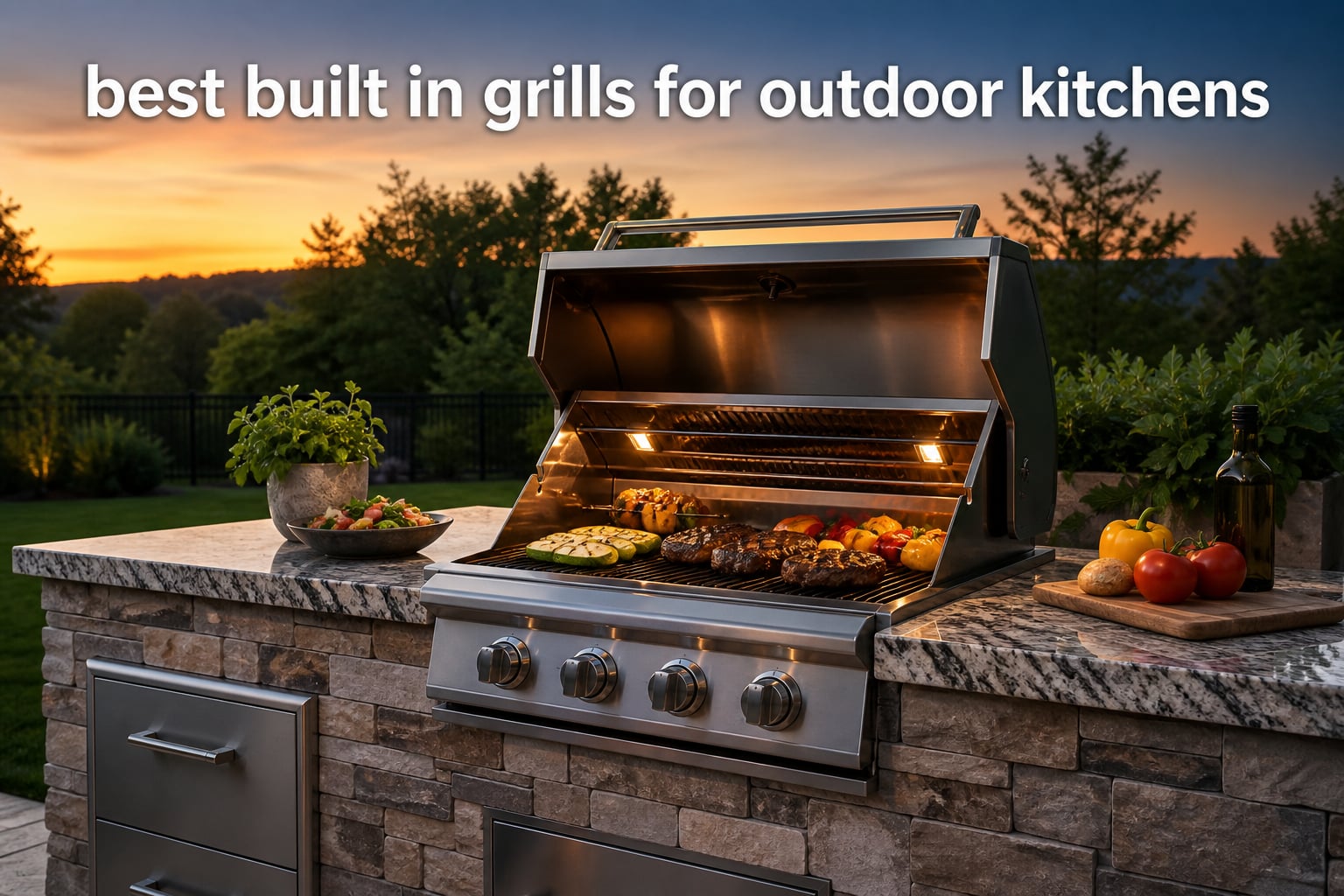 best built in grills for outdoor kitchens