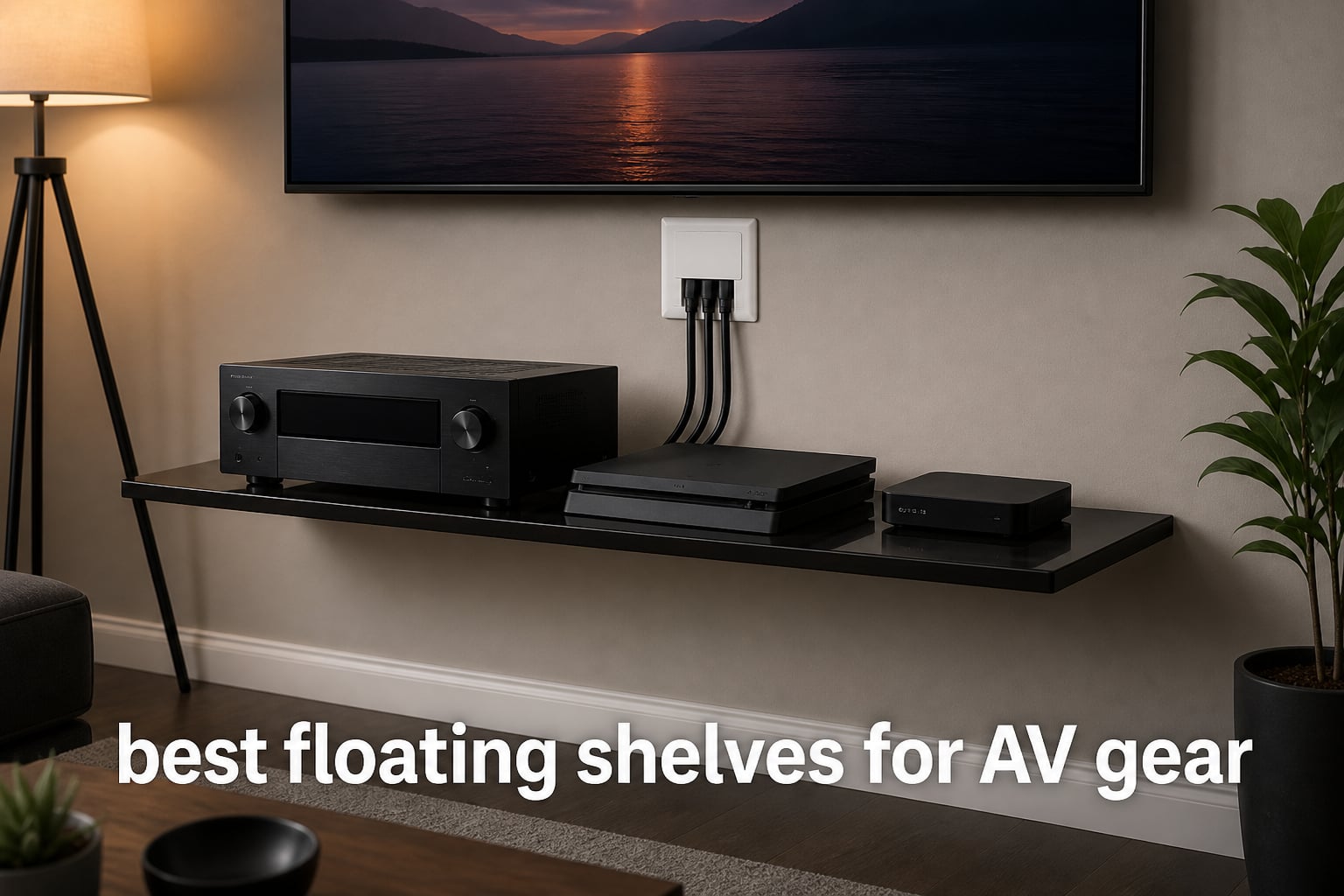 best floating shelves for AV gear