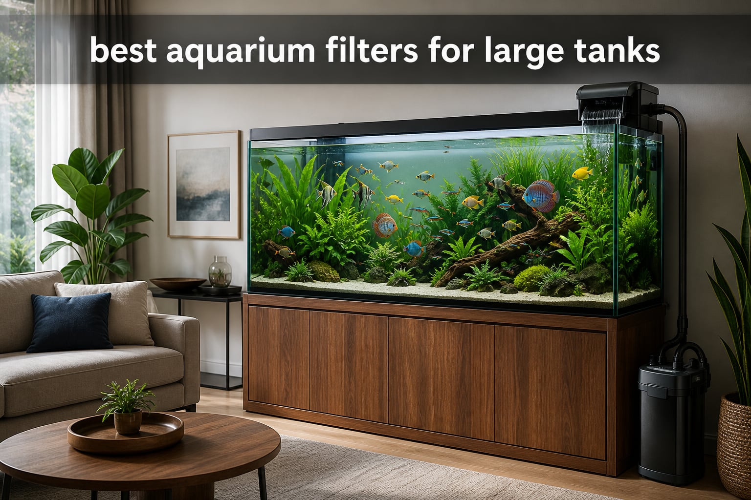 best aquarium filters for large tanks