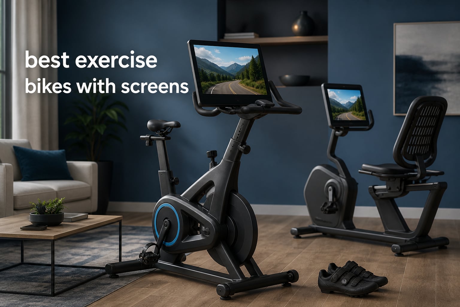 best exercise bikes with screens