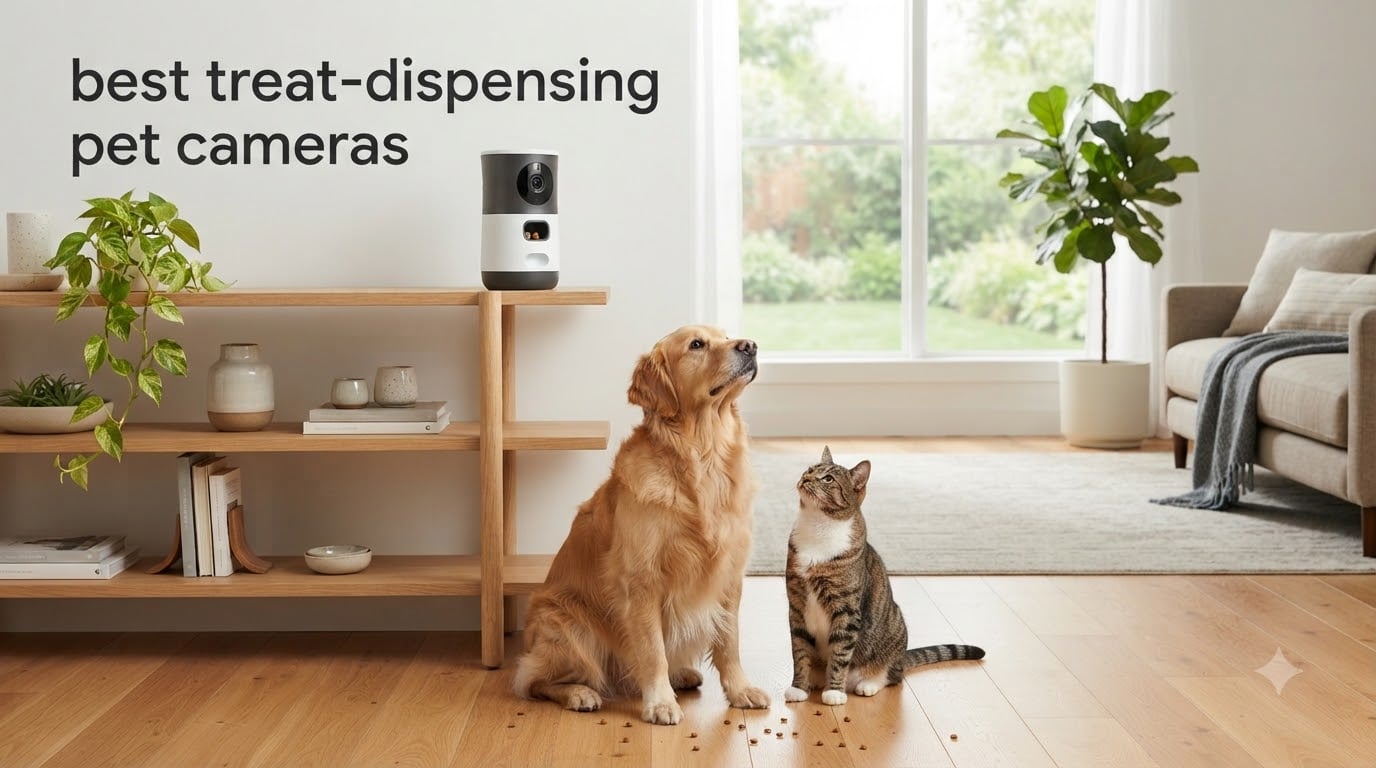 best treat-dispensing pet cameras
