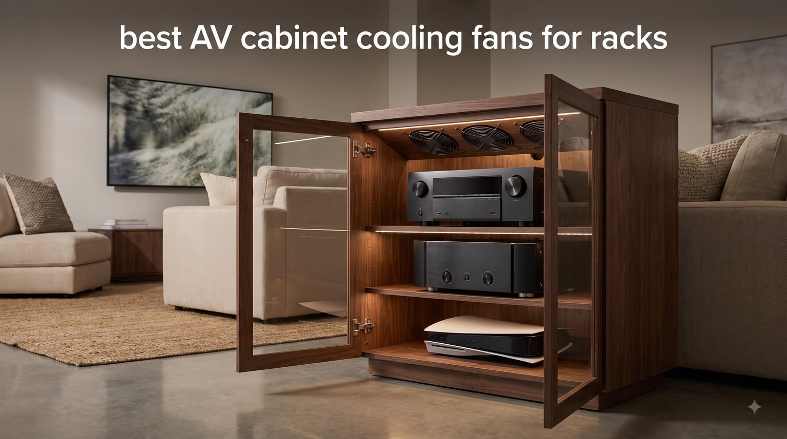 best AV cabinet cooling fans for racks