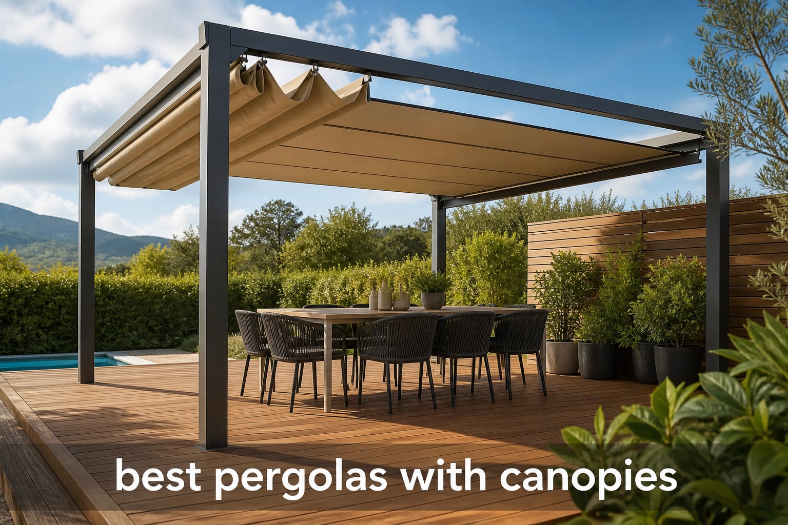 best pergolas with canopies
