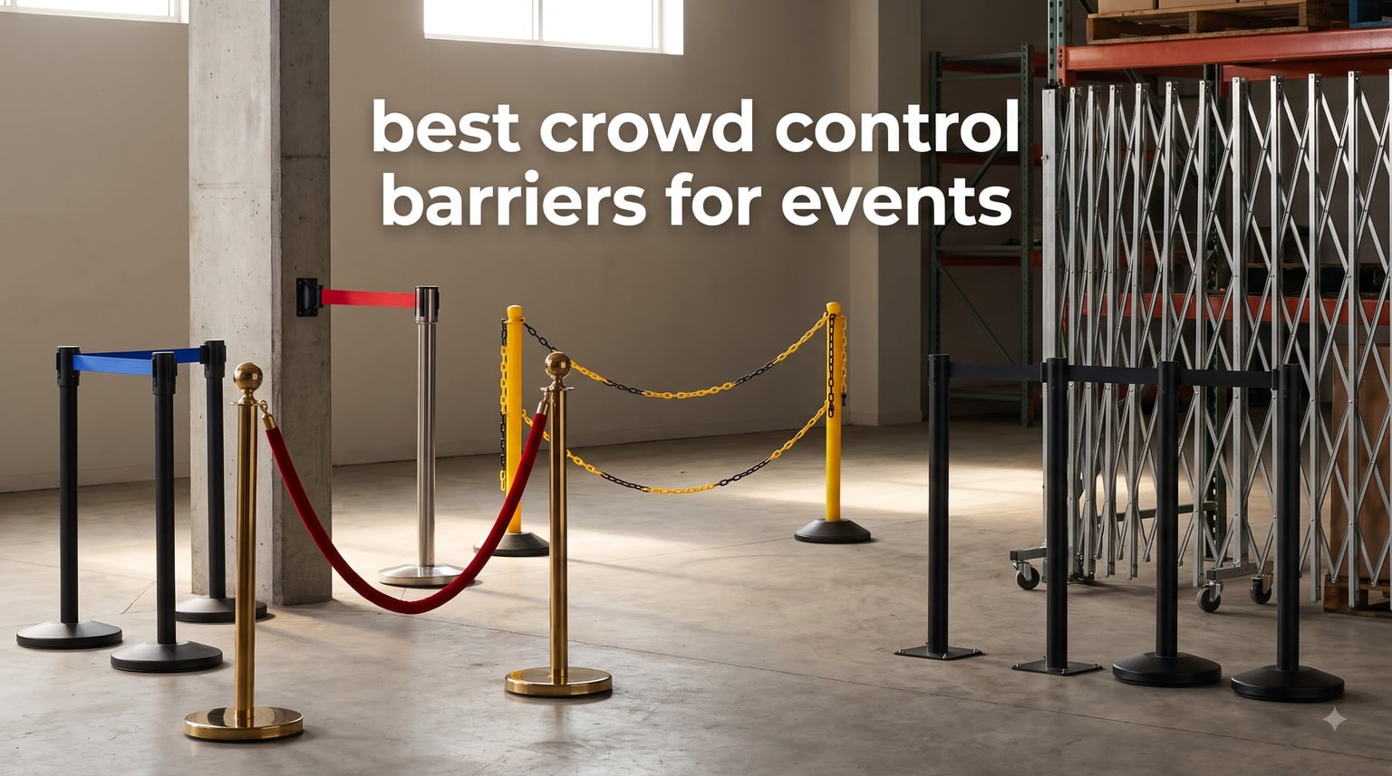 best crowd control barriers for events
