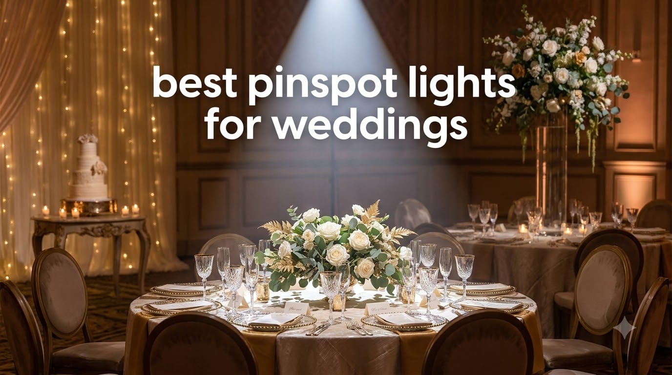 best pinspot lights for weddings