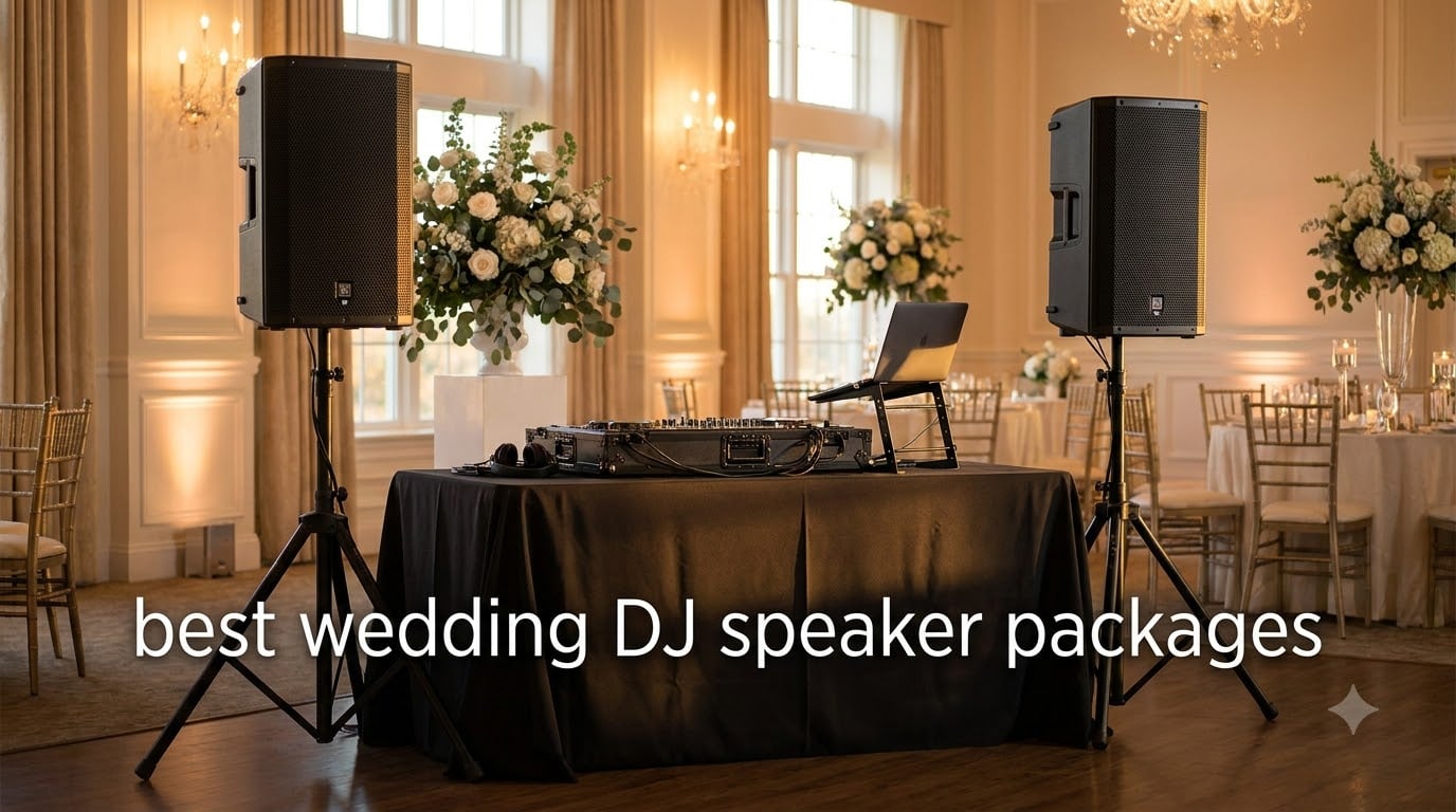 best wedding DJ speaker packages