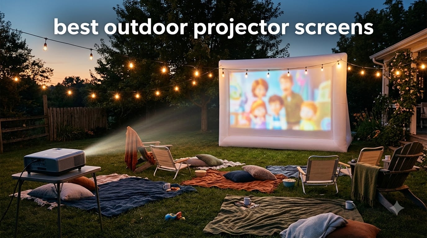 best outdoor projector screens