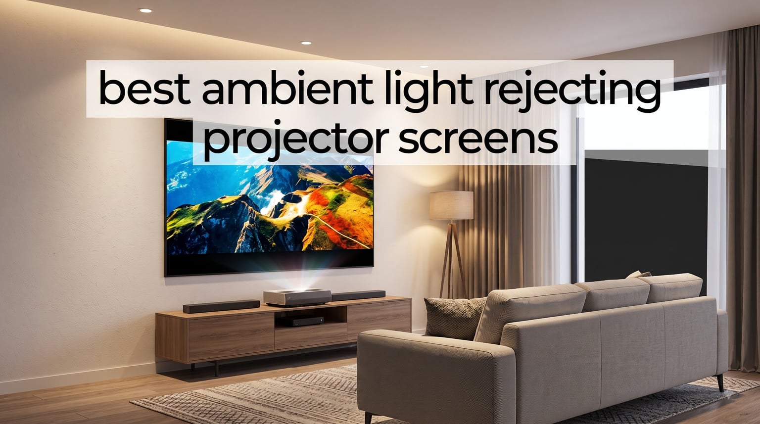best ambient light rejecting projector screens