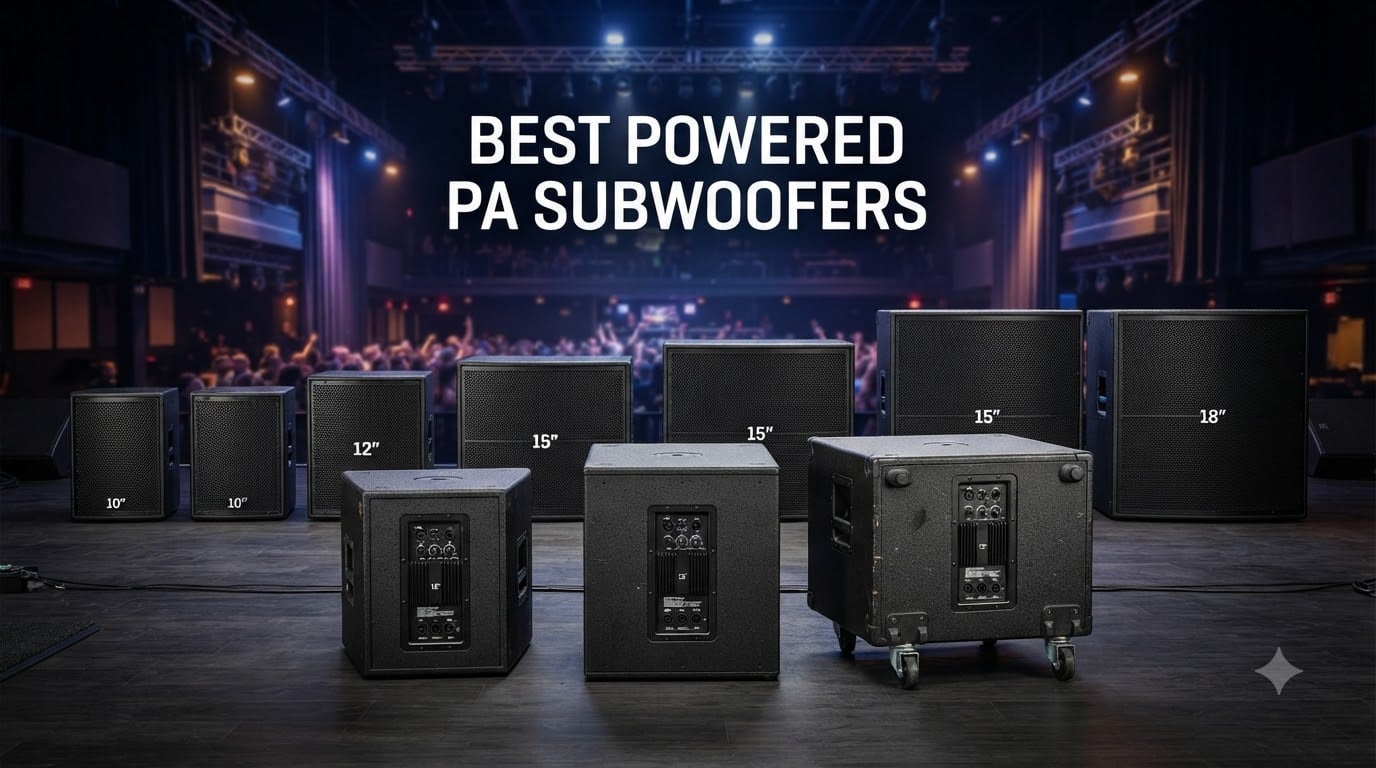best powered PA subwoofers