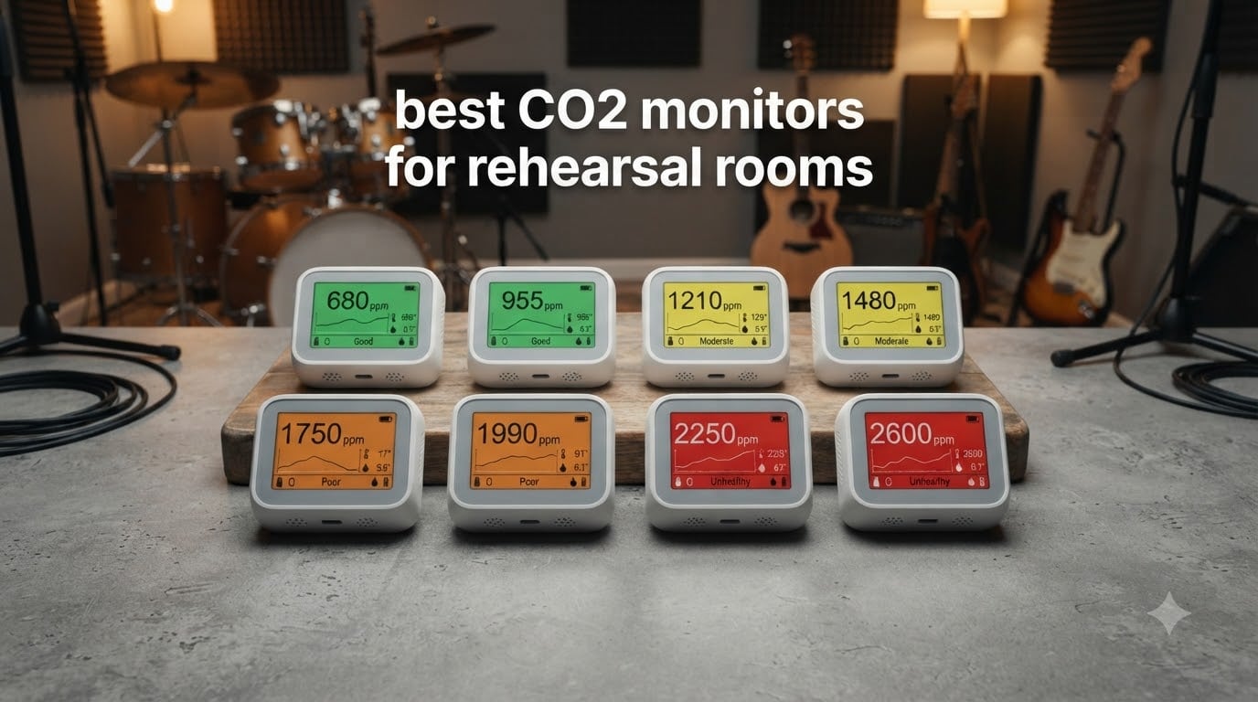 best CO2 monitors for rehearsal rooms