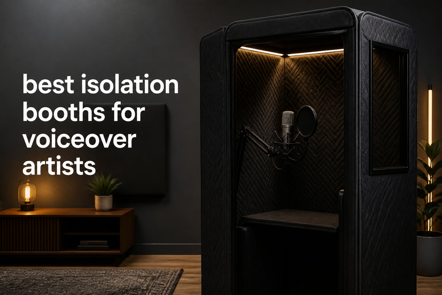best isolation booths for voiceover artists