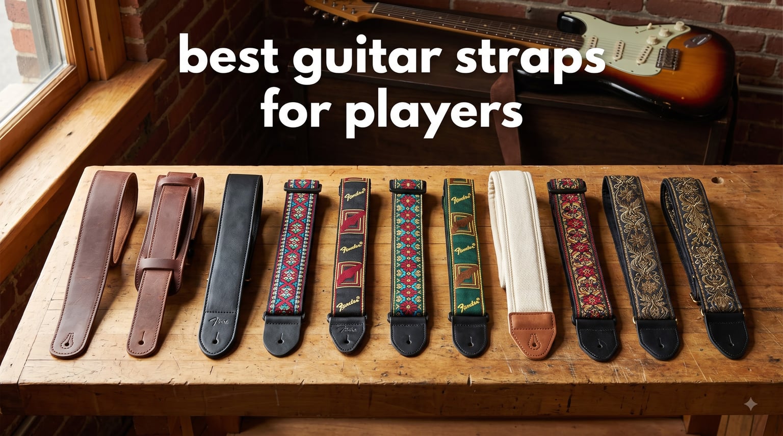 best guitar straps for players