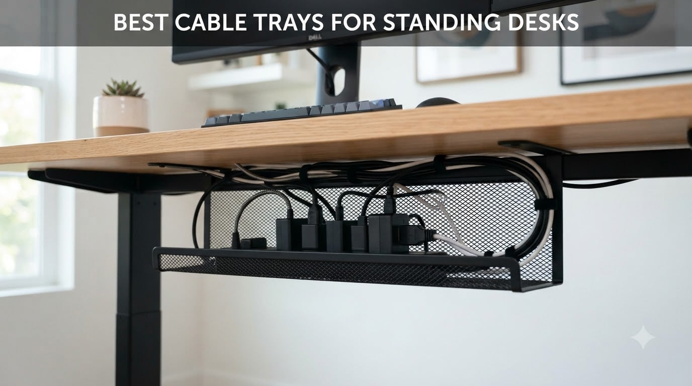 best cable trays for standing desks