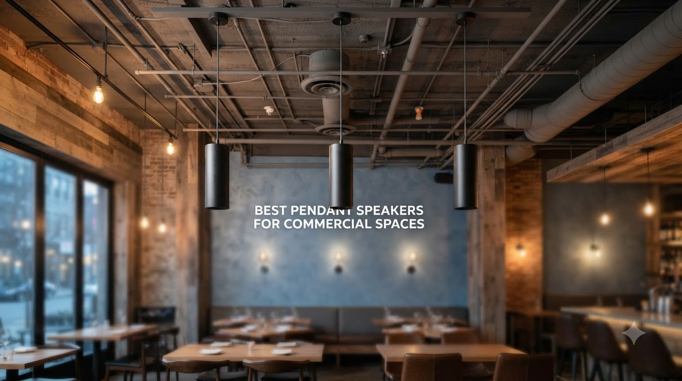 best pendant speakers for commercial spaces