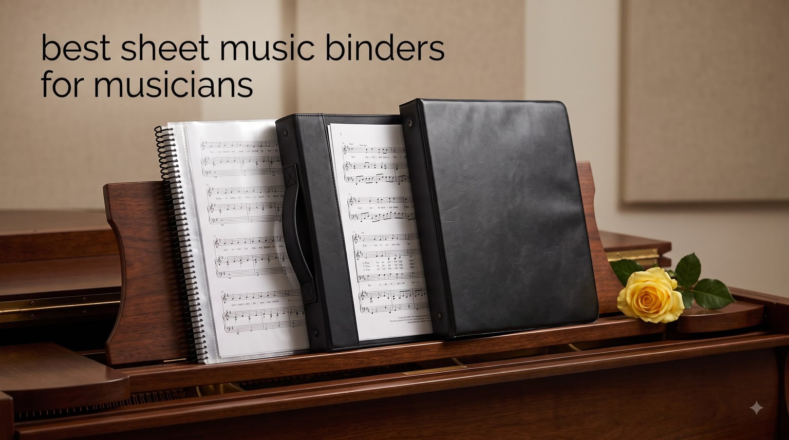 best sheet music binders for musicians