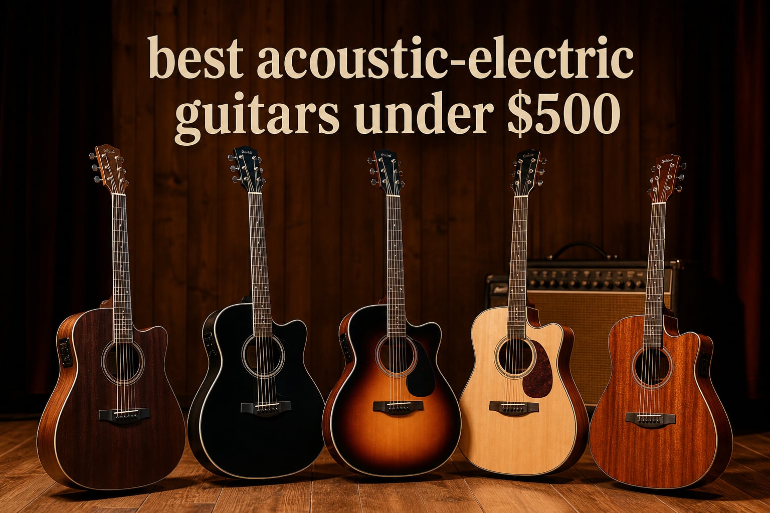 best acoustic-electric guitars under $500