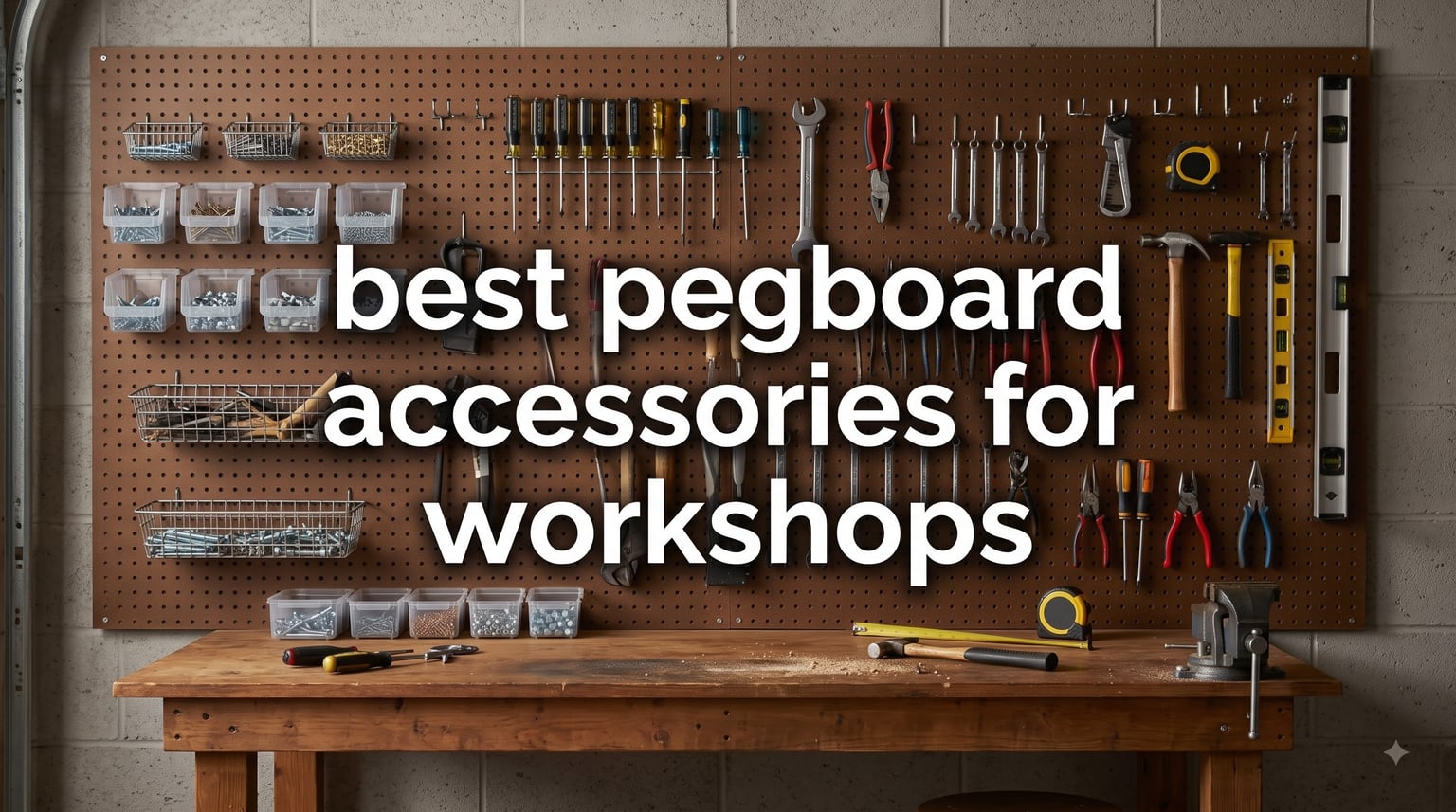 best pegboard accessories for workshops