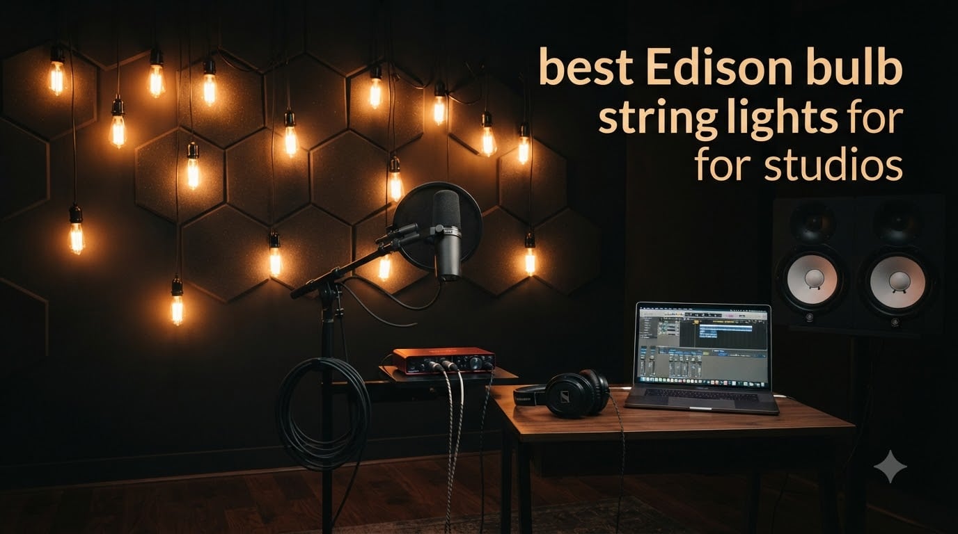 best Edison bulb string lights for studios