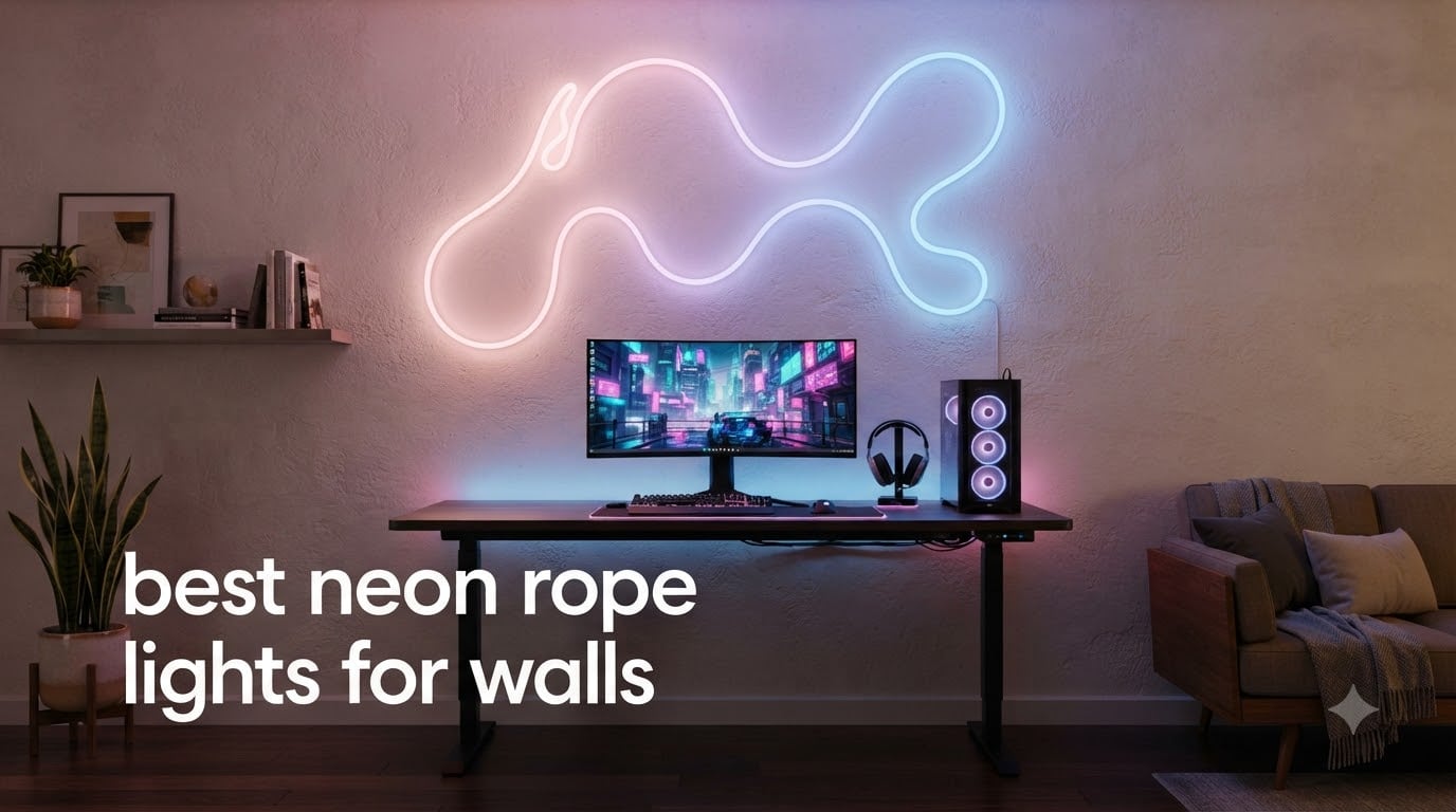 best neon rope lights for walls