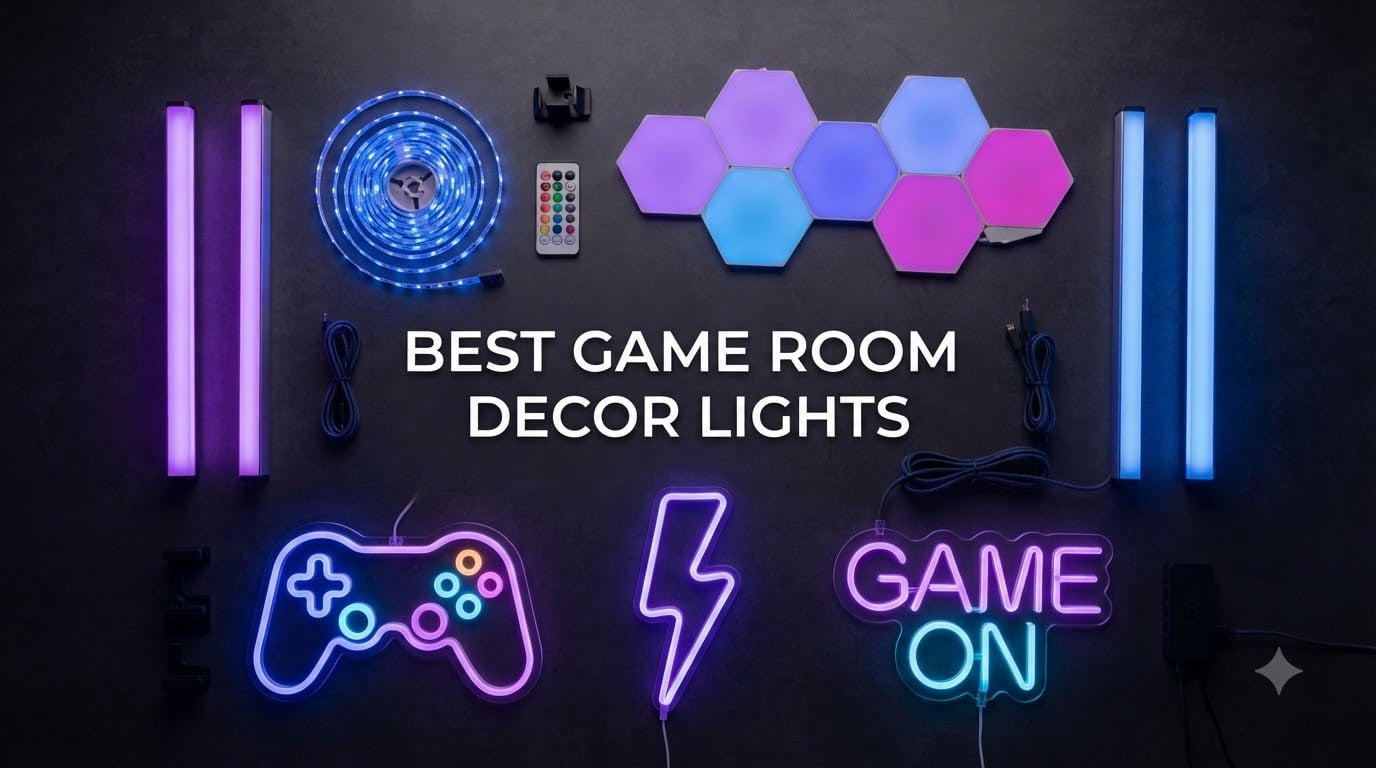 best game room decor lights