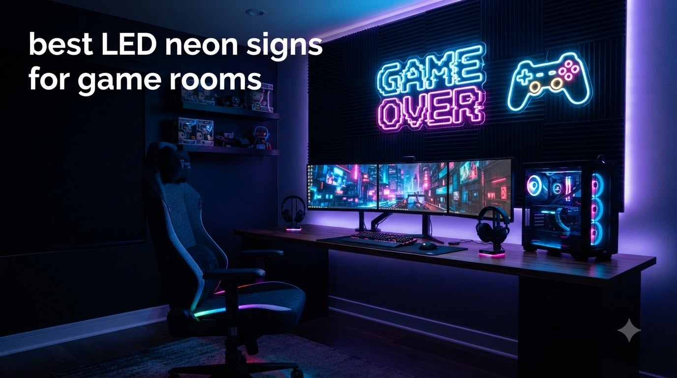 best LED neon signs for game rooms