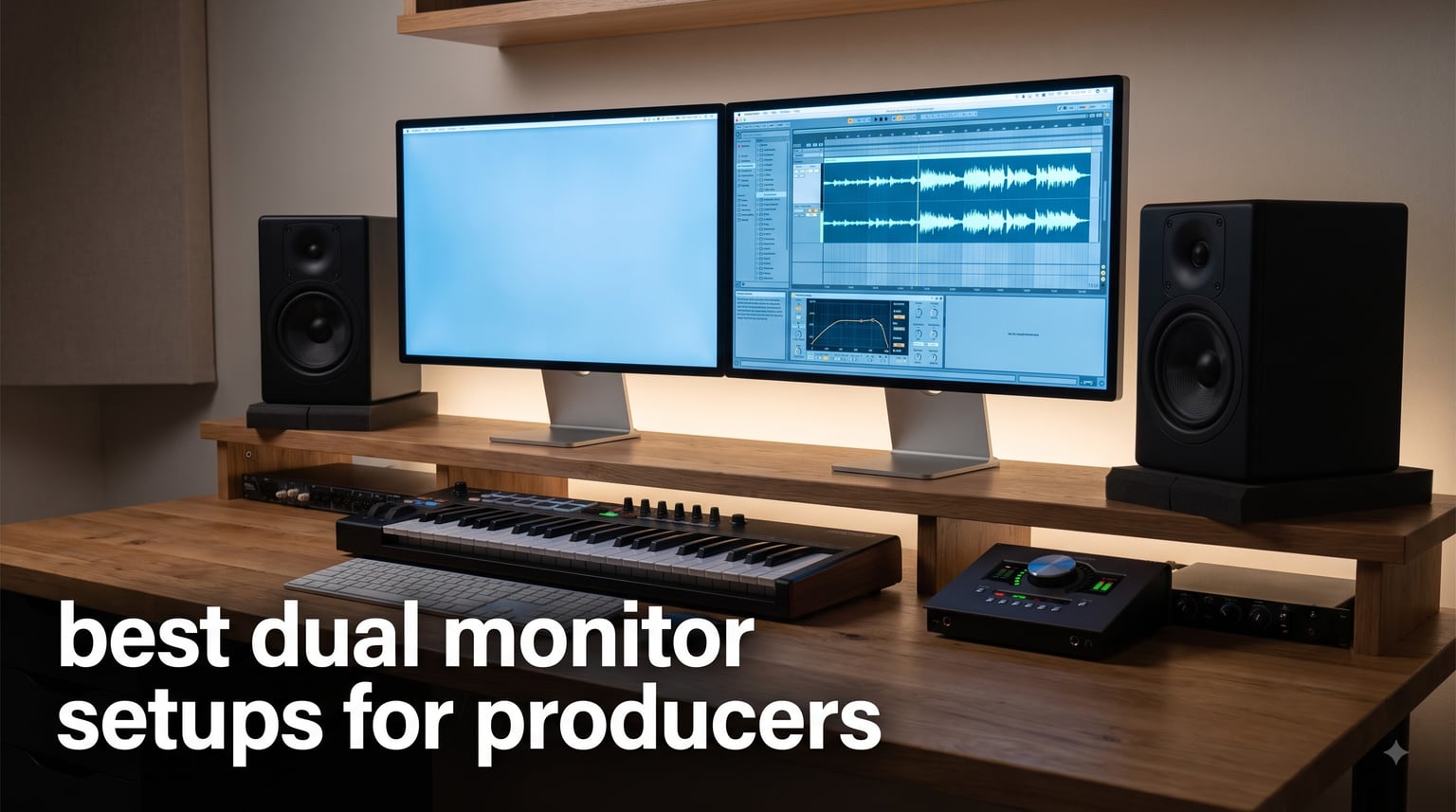 best dual monitor setups for producers