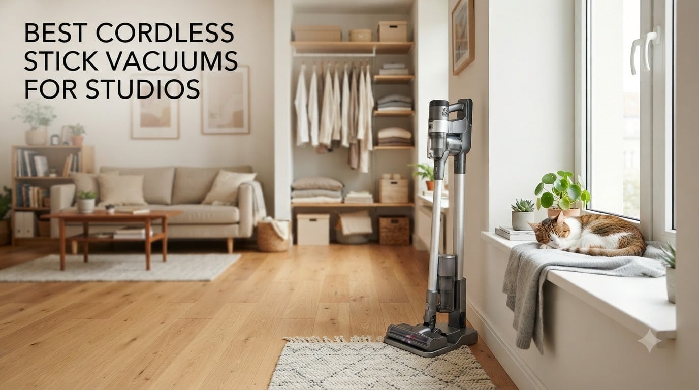 best cordless stick vacuums for studios