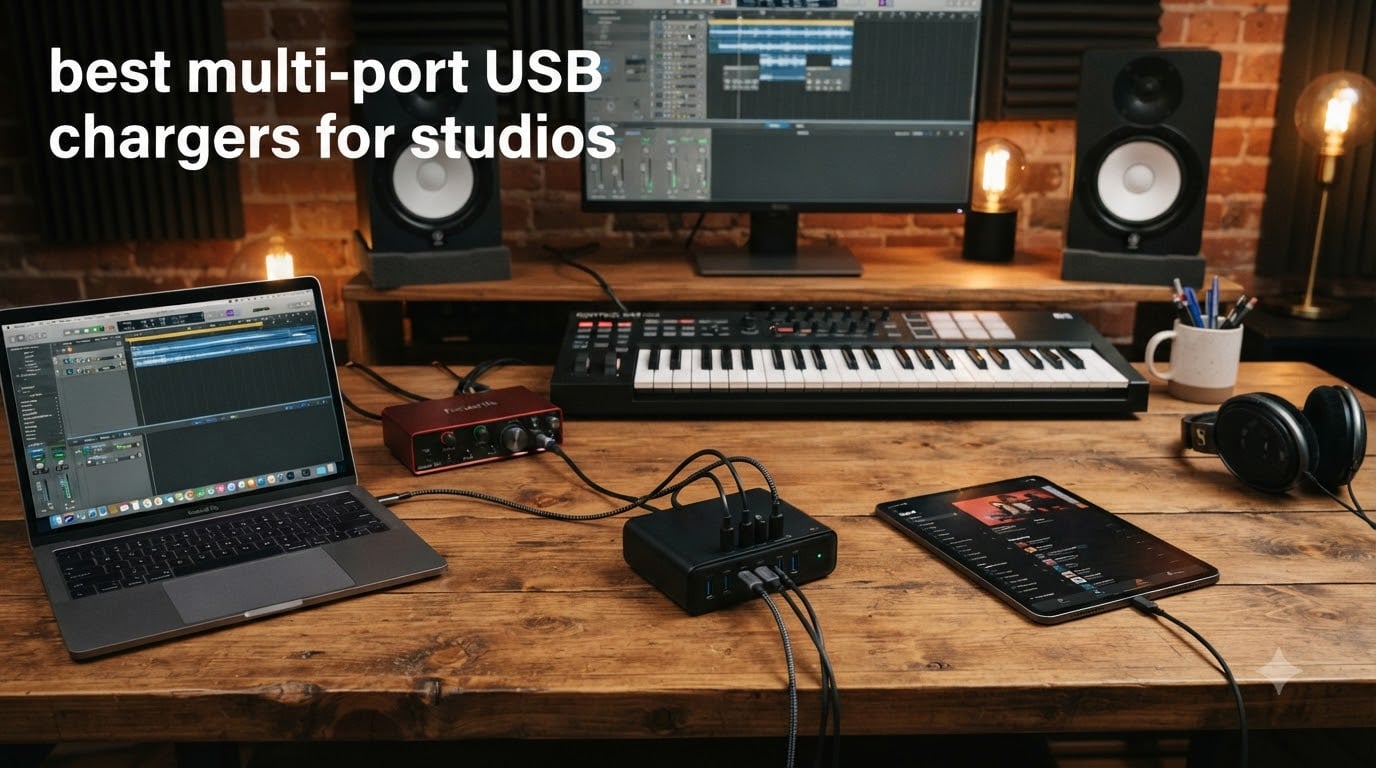 best multi-port USB chargers for studios