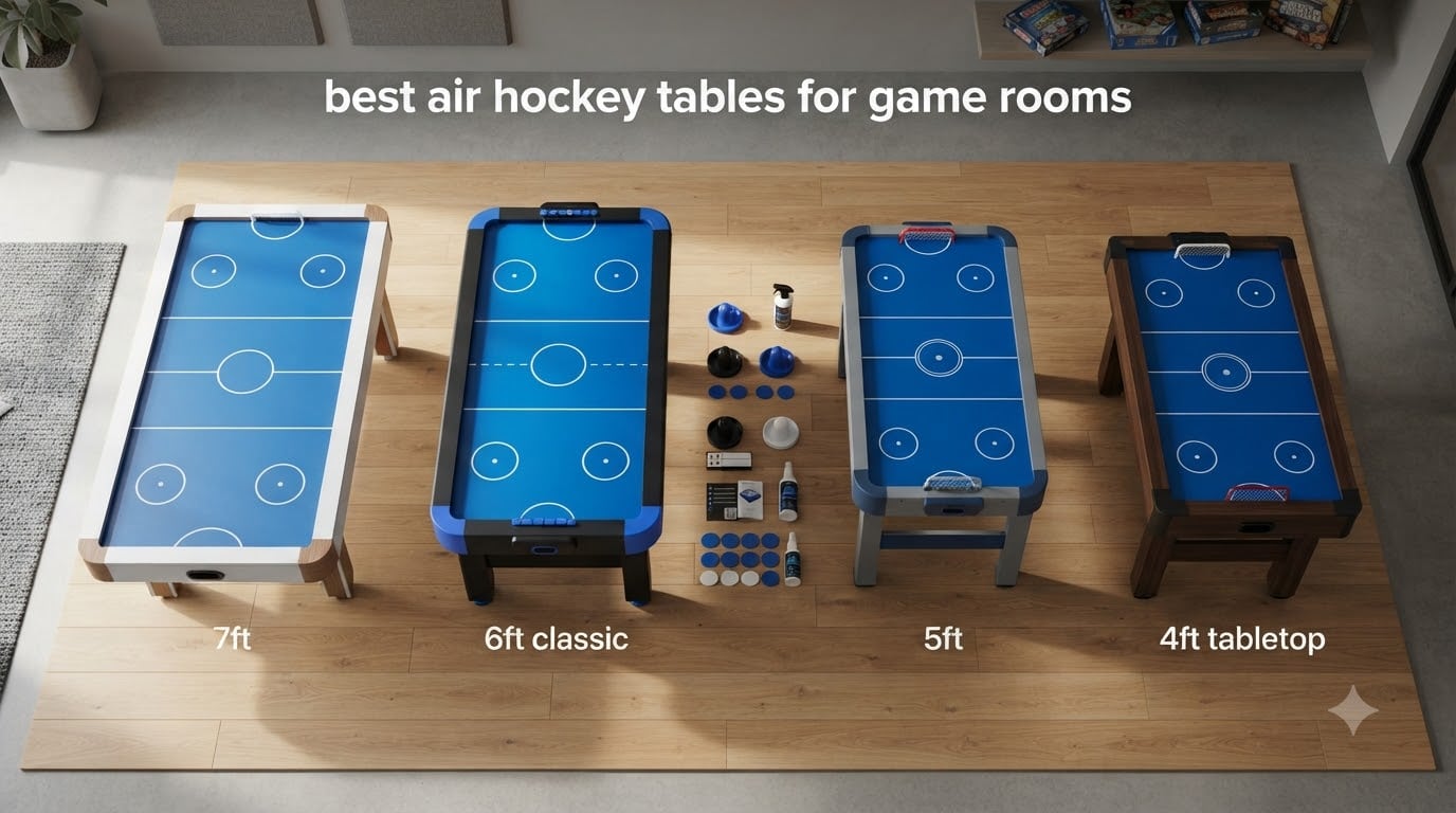 best air hockey tables for game rooms
