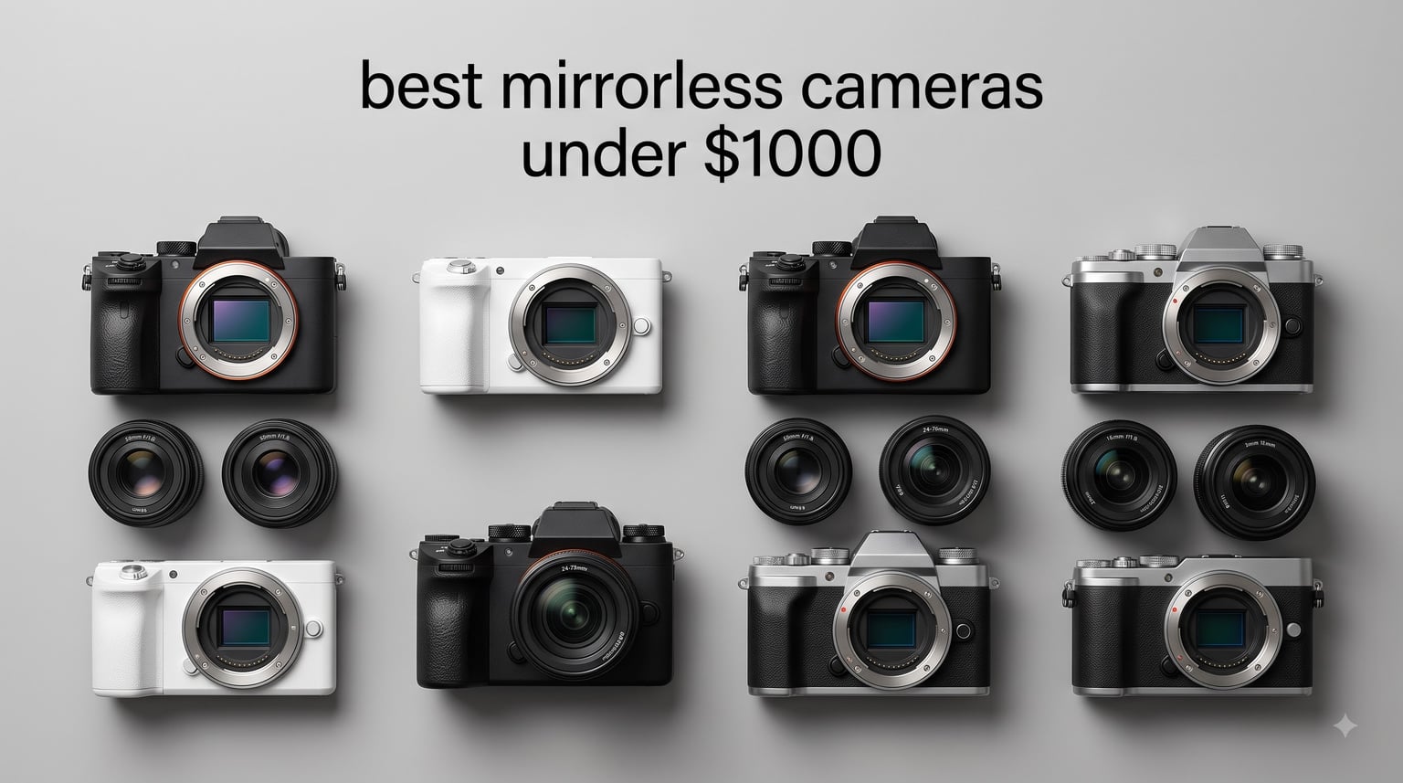 best mirrorless cameras under $1000