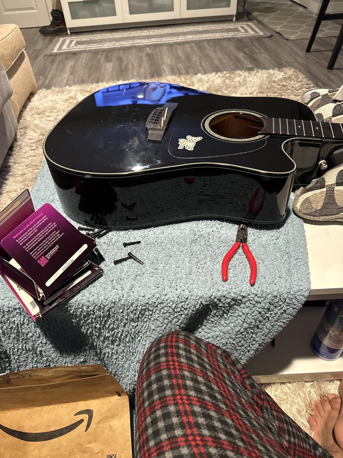 Elixir, Acoustic Guitar Strings, 80/20 Bronze, NANOWEB, 6-String, 10-47 customer photo 1