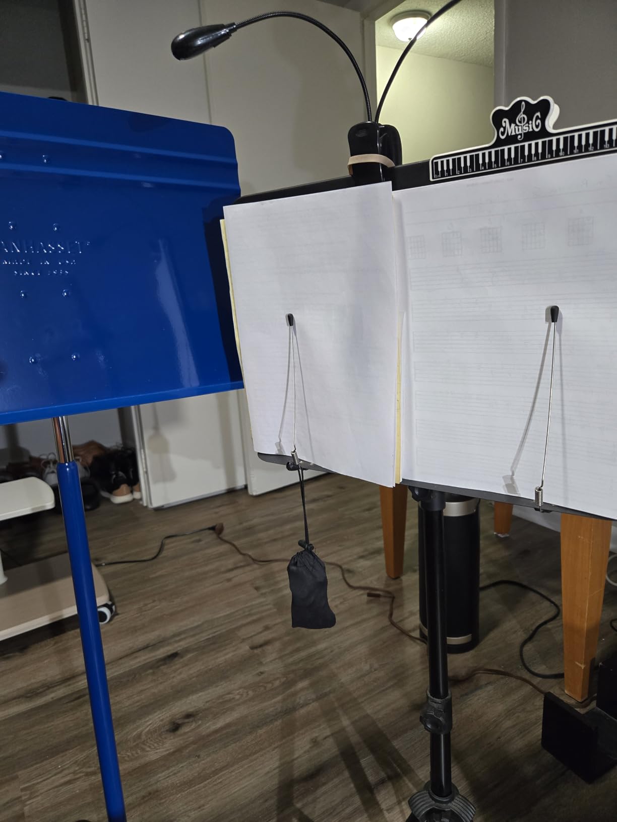 48 Symphony Music Stand for Sheet Music - Model 4801RED | Long Lasting Durable Manhasset Stand, Adjustable Height, 20