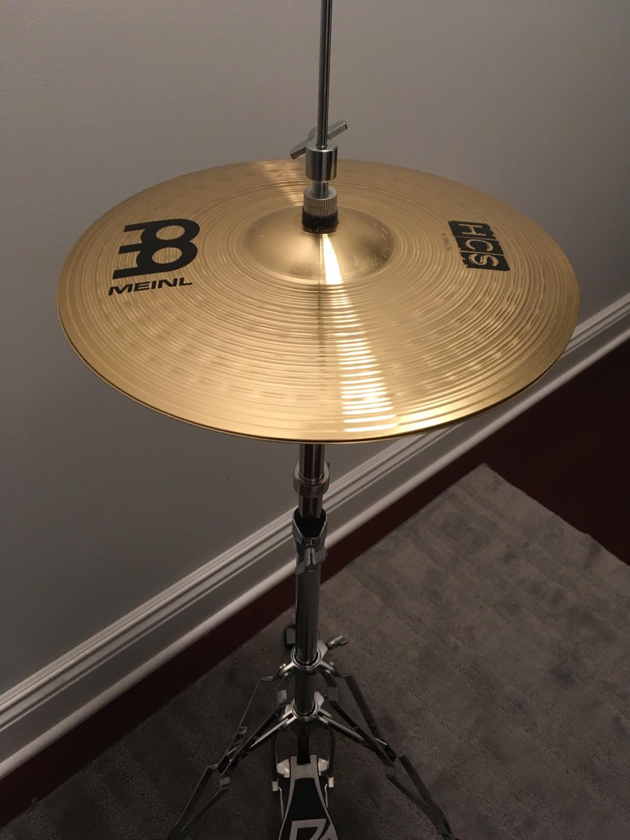 Meinl 14” Hihat (Hi Hat) Cymbal Pair – HCS Traditional Finish Brass for Drum Set, Made In Germany, 2-YEAR WARRANTY (HCS14H) | Durable Brass Alloy, Bright & Musical Sound, Beginner Friendly — Made by the Same Team as Meinl's Pro Cymbals customer photo 2