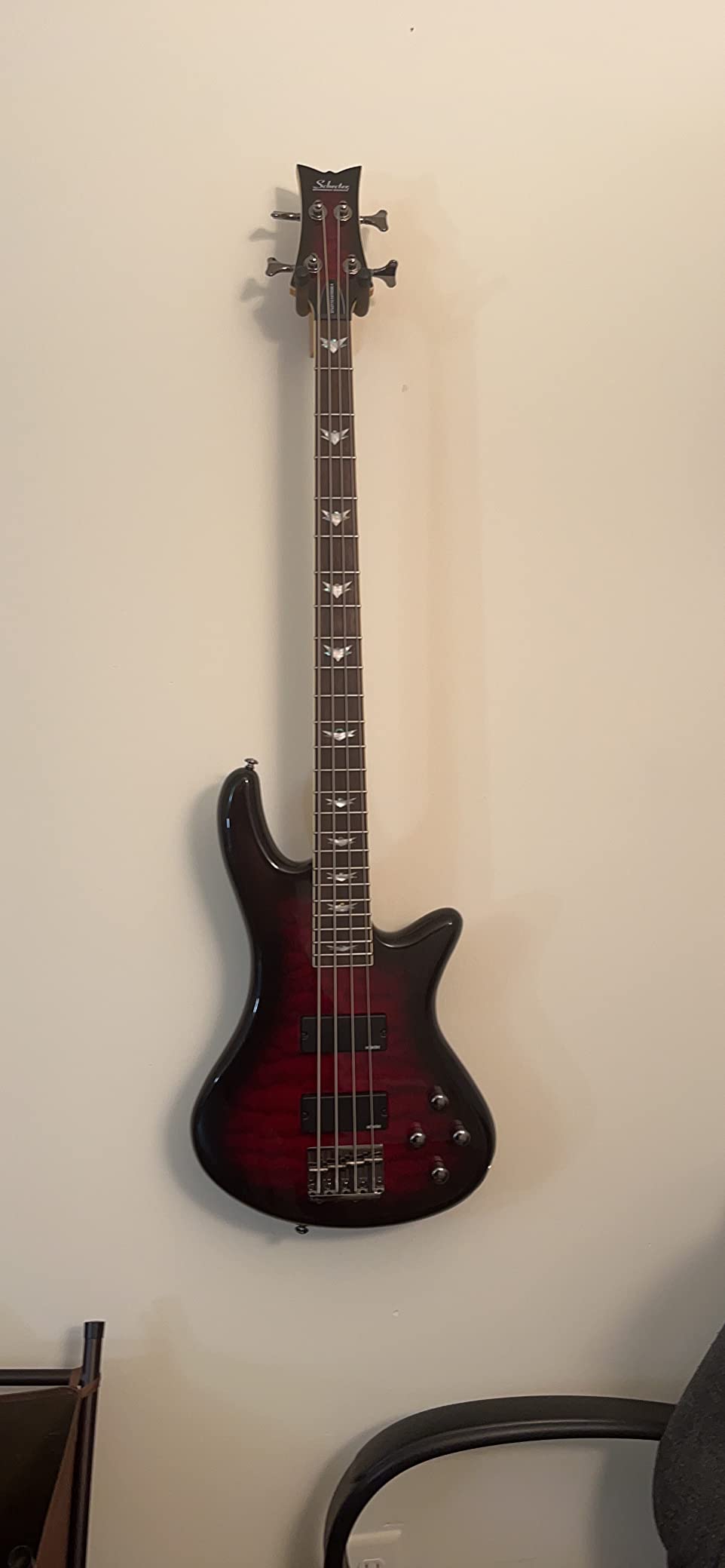 Schecter Stiletto Extreme 4 Bass Guitar - Black Cherry customer photo 1