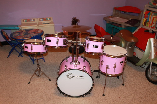 Gammon Percussion 5-Piece Kids Drum Set, Complete Junior Drum Kit with Cymbals, Hardware, Sticks, & Throne - Black customer photo 1